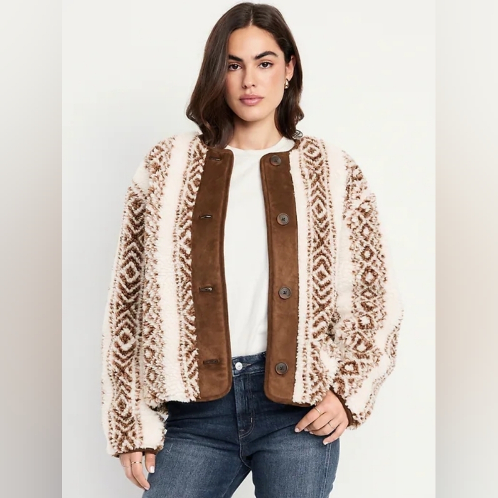 Old Navy Shearling Jacket NWT - image 2